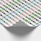 Chrismukkah Graphic Text Gift Wrap Geschenkpapier (Ecke)