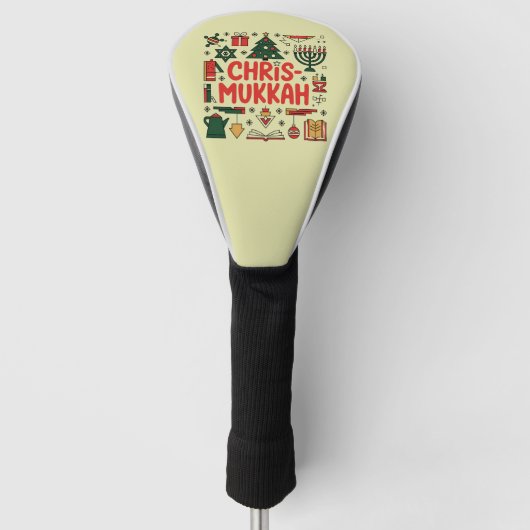 Chrismukkah Hanukkah Weihnachten Jüdisches Religiö Golf Headcover (Vorderseite)
