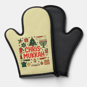 Chrismukkah Hanukkah Weihnachten Jüdisches Religiö Ofenhandschuh