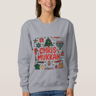 Chrismukkah Hanukkah Weihnachten Jüdisches Religiö Sweatshirt