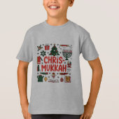 Chrismukkah Hanukkah Weihnachten Jüdisches Religiö T-Shirt (Vorderseite)