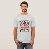 Chrismukkah Hanukkah Weihnachten Jüdisches Religiö T-Shirt (Vorne ganz)