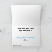 Chrismukkah-Karte mit dem hasidisch-jüdischen Mann Karte (Innenseite)