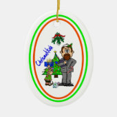 Chrismukkah Keramik Ornament (Vorne)