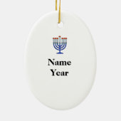 Chrismukkah Keramik Ornament (Hinten)