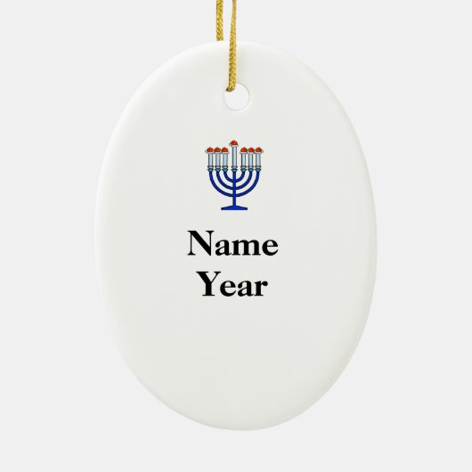 Chrismukkah Keramik Ornament (Hinten)