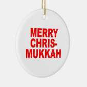 Chrismukkah Keramik Ornament (Rechts)