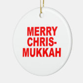 Chrismukkah Keramik Ornament (Links)