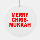 Chrismukkah Keramik Ornament (Hinten)