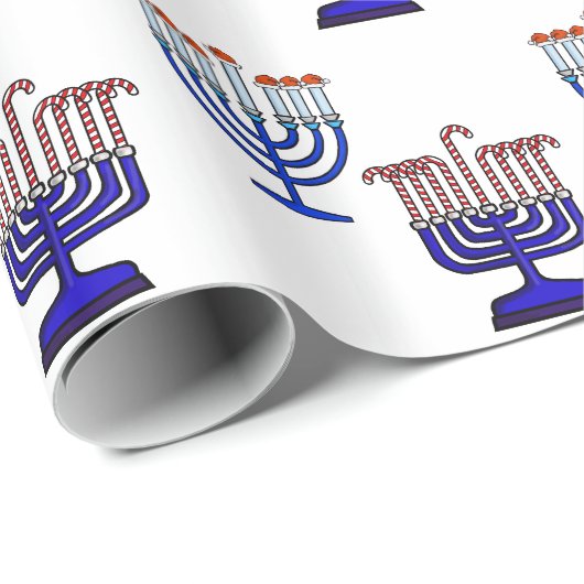 Chrismukkah Menorahs Packpapier (Rolleneckpunkt)