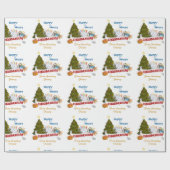 Chrismukkah-Mischfeiertagsmuster Geschenkpapier (Flach)