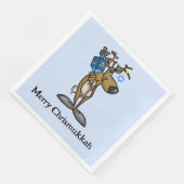 Chrismukkah Reindeer Paper Napkins Serviette (Ecke)