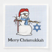 Chrismukkah Snowman Napkins Serviette (Vorderseite)