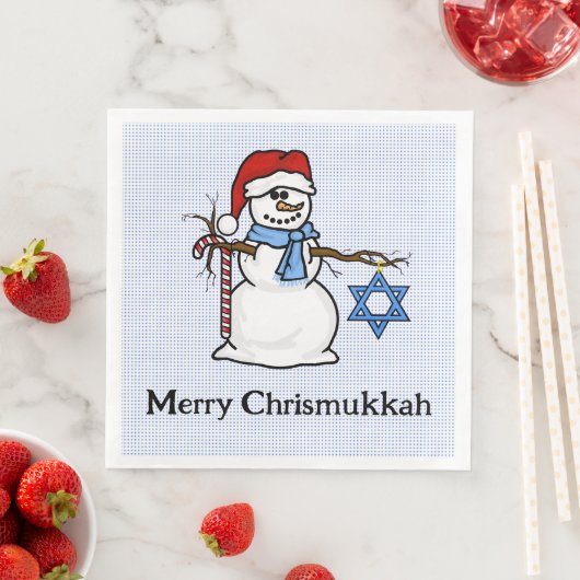 Chrismukkah Snowman Napkins Serviette (Beispiel)
