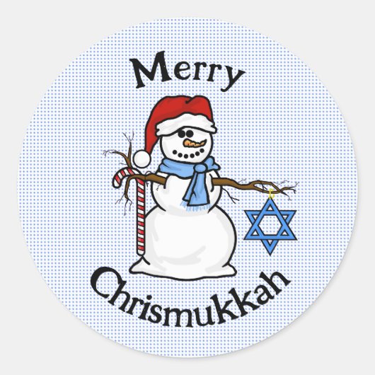 Chrismukkah Snowman Stickers (Vorderseite)