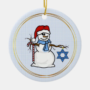 Chrismukkah Snowman Weihnachtsschmuck