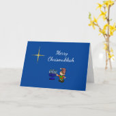 Chrismukkah Star der Bethlehem Menorah Card Karte (Gelbe Blume)