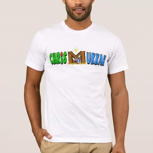 Chrismukkah-T - Shirt mit M = Manager (Vorderseite)