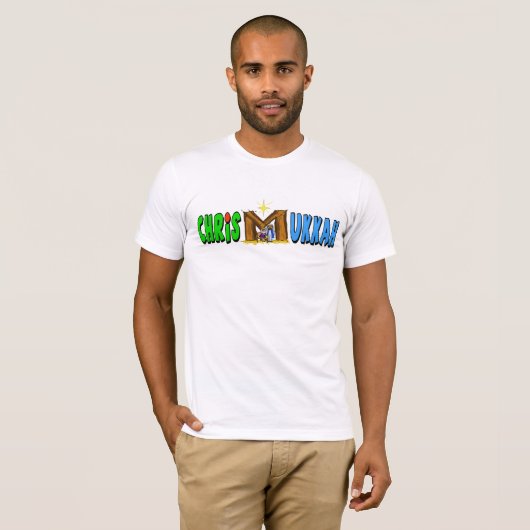 Chrismukkah-T - Shirt mit M = Manager (Vorne ganz)
