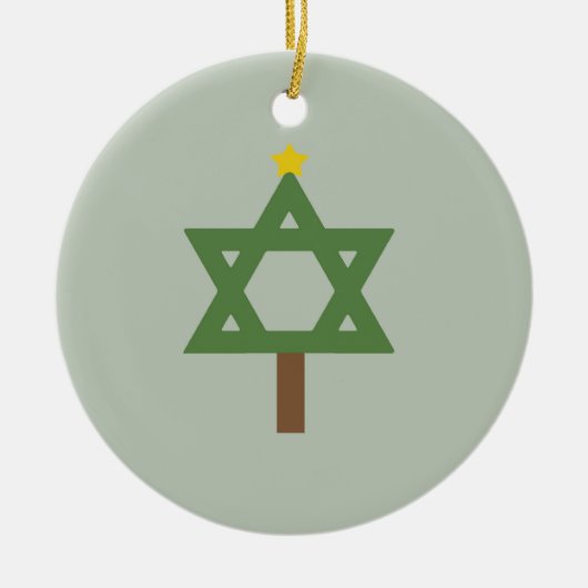 CHRISMUKKAH TREE -.png Keramik Ornament (Vorne)