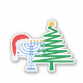 Chrismukkah Vinyl Sticker (Vorderseite)