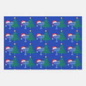 Chrismukkah Wrapping Paper Flat Sheet Set 3 Geschenkpapier Set (Vorderseite)