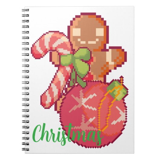 Chrisrmas memories pixelart, Pixel Art  Notizblock (Vorderseite)