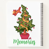 Chrisrmas memories pixelart, Pixel Art Notizblock (Rückseite)