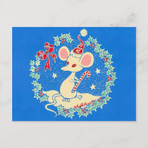 Chrissie die Weihnachtsmaus Feiertagspostkarte