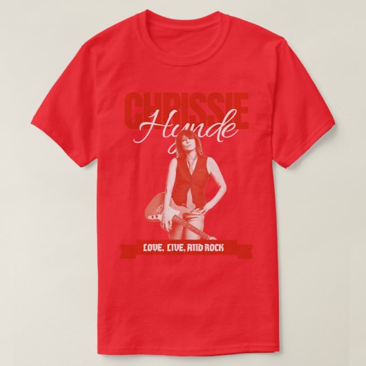 Chrissie Hynde Retro Style T-Shirt (Design vorne)