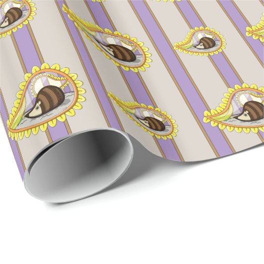 Chrissy, das Igel-Umschlagpapier Geschenkpapier (Rolleneckpunkt)