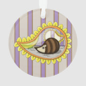 Chrissy der Igel Akrylorische Ornamente (Rückseite)