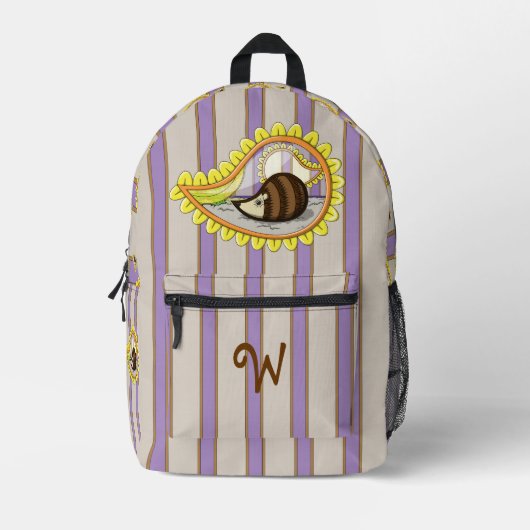 Chrissy der Igel Bedruckter Rucksack (Vorderseite)