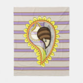 Chrissy der Igel Fleece Blanket (Vorderseite)