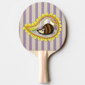 Chrissy der Igel Ping Pong Paddle Tischtennis Schläger (Rückseite)