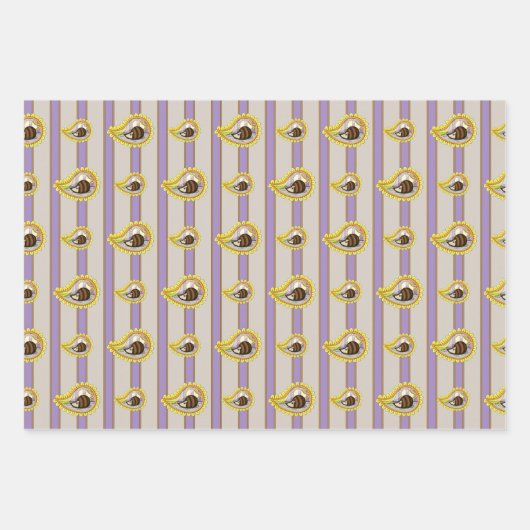 Chrissy der Igel Wrapping Paper Set Geschenkpapier Set (Vorderseite)