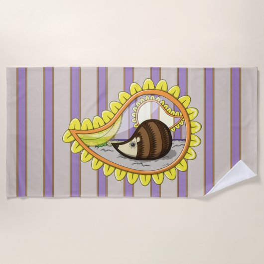 Chrissy the Igel Beach Towel Strandtuch (Vorderseite)