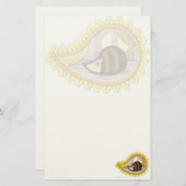 Chrissy the Igel Stationery Briefpapier (Vorne/Hinten)