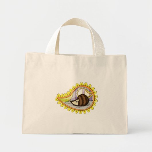 Chrissy the Igel Tote Bag Mini Stoffbeutel (Vorne)