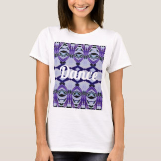 Chrissy's Stripes im lila "Tanz" T-Shirt