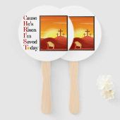 Christ Acronym Church Fan Fächer (Vorne und Hinten)