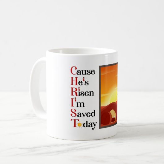 Christ Acronym Coffee Tasse (Vorderseite Links)