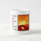 Christ Acronym Jumbo Coffee Tasse (Vorderseite)