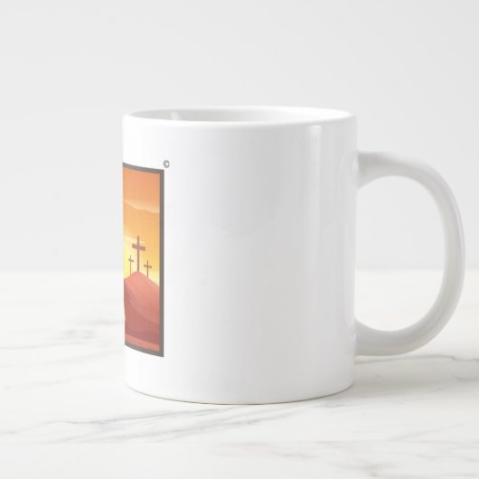 Christ Acronym Jumbo Coffee Tasse (Rechts)