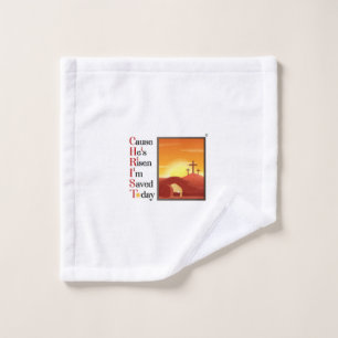 Christ Acronym Wash Tuch