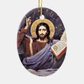 Christ Almighty, Viktor Vasnetsov Gemälde Keramikornament (Hinten)