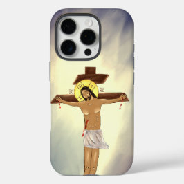 Christ-am-Kreuz-iPhone-Hülle (verschiedene Größen) iPhone 16 Pro Hülle
