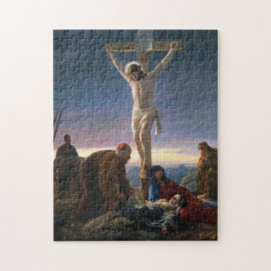 Christ am Kreuz von Carl Bloch Puzzle