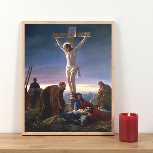 Christ am Kreuz von Carl Bloch, Religiös Poster