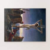 Christ am Kreuz von Carl Bloch, Religiös Puzzle (Horizontal)